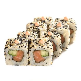 Фирменные роллы Острый с лососем