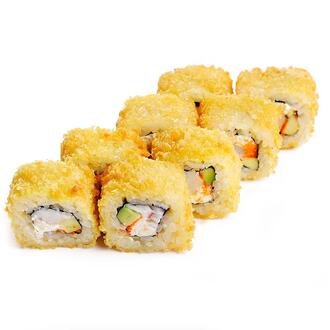 Теплый ролл с крабом